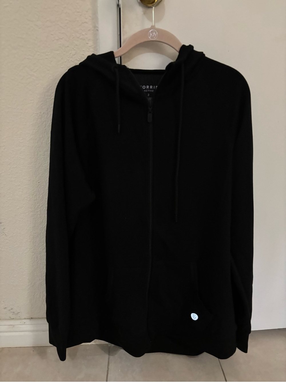 torrid Black Full-Zip Hooded Sweatshirt